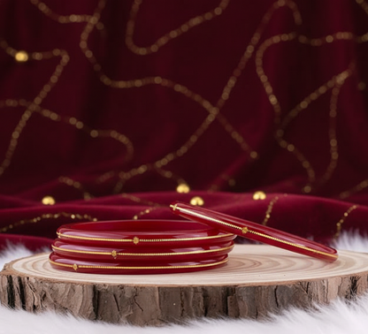 Orna Jewels 22kt Gold Pola Bangles (With 916 Certificate)